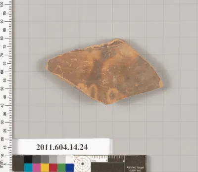 Terracotta fragment of an undetermined closed shape