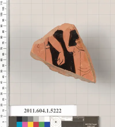 Terracotta fragment of a kylix (drinking cup)