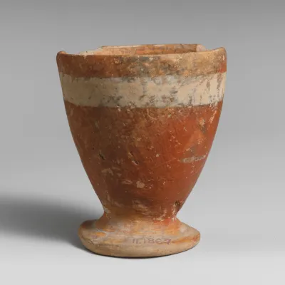 Terracotta goblet