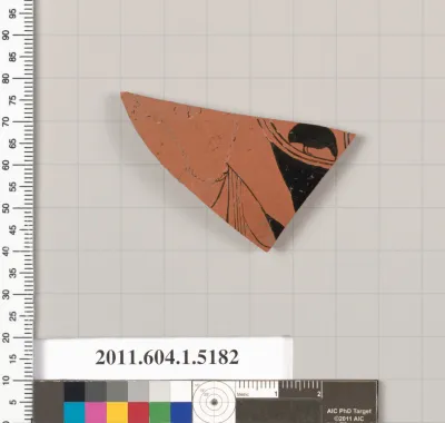 Terracotta fragment of a kylix (drinking cup)