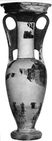 LOUTROPHOROS, FRAGMENTS (ATHENIAN, BLACK-FIGURE)