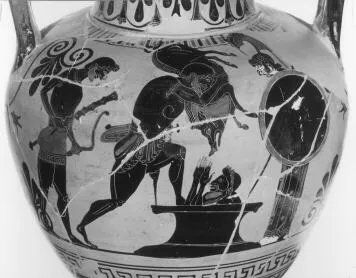 AMPHORA, NECK (ATHENIAN, BLACK-FIGURE)
