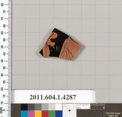 Terracotta fragment of a kylix (drinking cup)