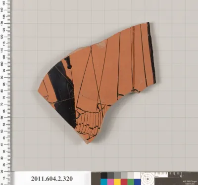 Terracotta fragment of a column-krater (bowl for mixing wine and water)