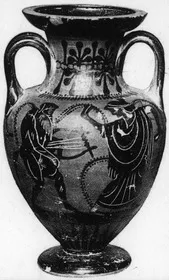 AMPHORA, NECK (ATHENIAN, BLACK-FIGURE)