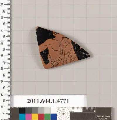 Terracotta fragment of a kylix (drinking cup)