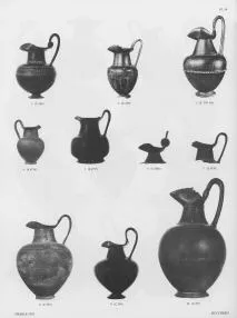 OINOCHOE (ETRUSCAN, BUCCHERO)