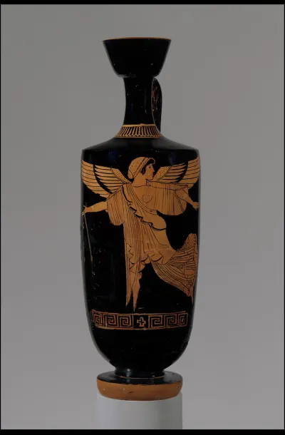 Terracotta lekythos (oil flask)