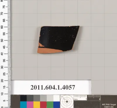 Terracotta fragment of a kylix (drinking cup)