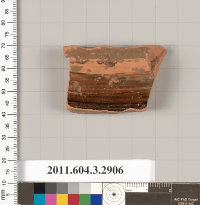 Terracotta fragment of an open vase?