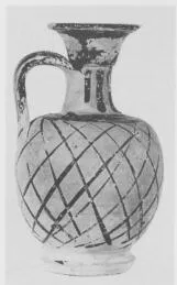 LEKYTHOS, SQUAT (ATHENIAN, BLACK PATTERN)