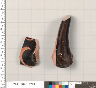 Terracotta fragment of a kylix (drinking cup)