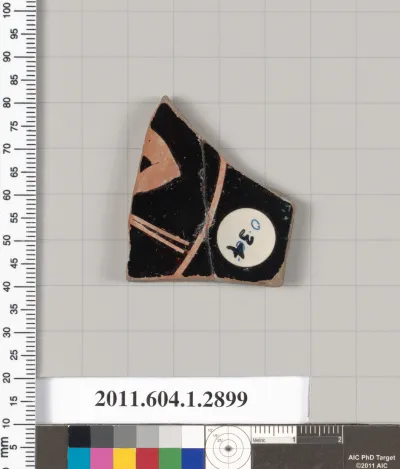 Terracotta fragment of a kylix (drinking cup)