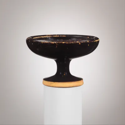Terracotta stemmed dish