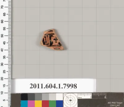 Terracotta fragment of a kylix (drinking cup)