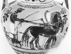 AMPHORA, NECK (ATHENIAN, BLACK-FIGURE)