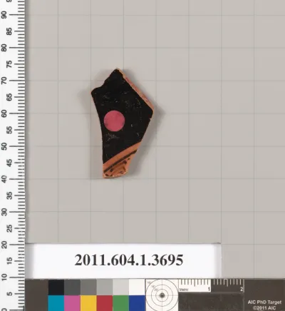 Terracotta fragment of a kylix (drinking cup)