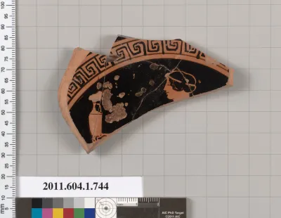 Terracotta fragment of a kylix (drinking cup)