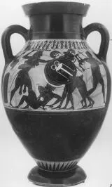 AMPHORA, BELLY, TYPE B (ATHENIAN, BLACK-FIGURE)