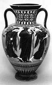 AMPHORA, NECK (ATHENIAN, BLACK-FIGURE)