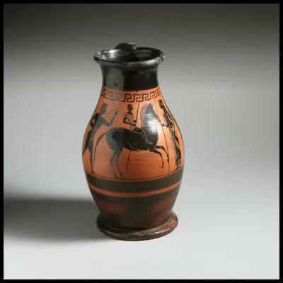 Terracotta oinochoe: olpe (jug)
