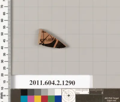 Terracotta fragment of a skyphos (deep drinking cup)