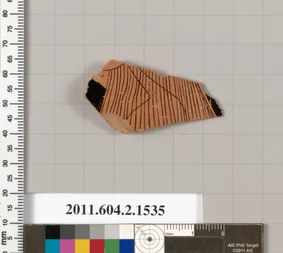 Terracotta fragment of a skyphos (deep drinking cup)