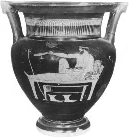 KRATER, COLUMN (ATHENIAN, RED-FIGURE)