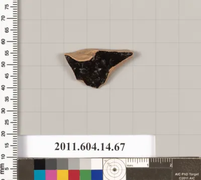 Terracotta fragment of a kylix (drinking cup)