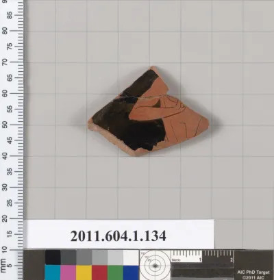 Terracotta fragment of a kylix (drinking cup)