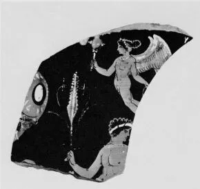 KRATER, CALYX, FRAGMENT (SOUTH ITALIAN, APULIAN, RED-FIGURE)