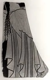 KANTHAROS (?), FRAGMENT (ATHENIAN, RED-FIGURE)