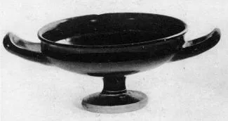 CUP (ATHENIAN, BLACK GLAZE)