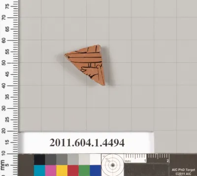 Terracotta fragment of a kylix (drinking cup)