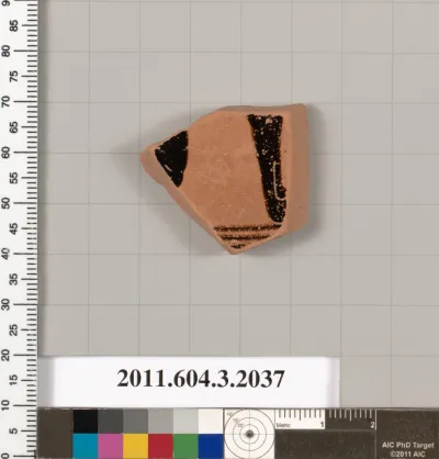 Terracotta fragment of a kylix (drinking cup)