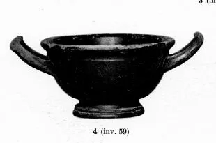 CUP SKYPHOS (SOUTH ITALIAN, CAMPANIAN, BLACK GLAZE)