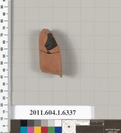 Terracotta fragment of a kylix (drinking cup)