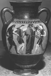 AMPHORA, BELLY, TYPE B (ATHENIAN, BLACK-FIGURE)