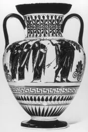 AMPHORA, NECK (ATHENIAN, BLACK-FIGURE)
