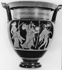 KRATER, COLUMN (ATHENIAN, RED-FIGURE)