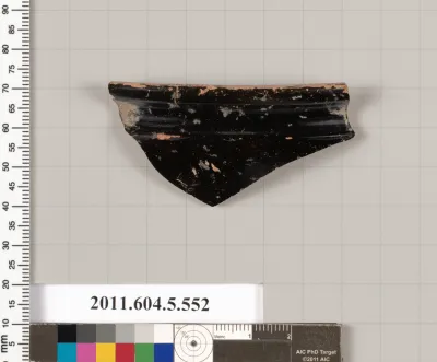 Terracotta rim fragment of a cup-skyphos (drinking cup)?