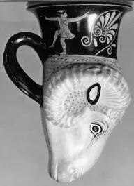 FIGURE VASE (ATHENIAN, RED-FIGURE)