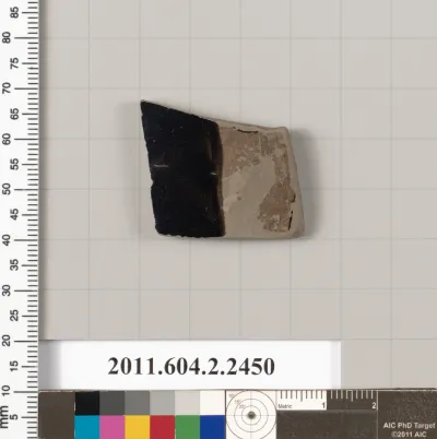 Terracotta fragment of a closed shape