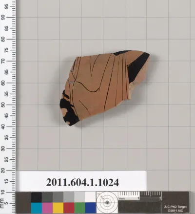 Terracotta fragment of a kylix (drinking cup)