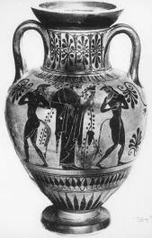 AMPHORA, NECK (ATHENIAN, BLACK-FIGURE)