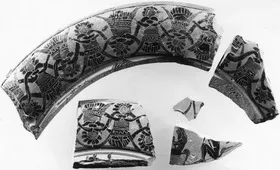PLATE, FRAGMENTS (ATHENIAN, BLACK-FIGURE)