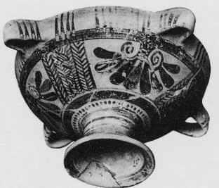 BOEOTIAN BIRD CUP (BOEOTIAN, OUTLINE)