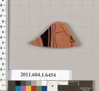 Terracotta fragment of a kylix (drinking cup)