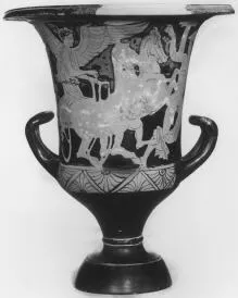 KRATER, CALYX (ATHENIAN, RED-FIGURE)