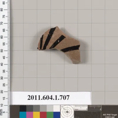 Terracotta fragment of a kylix (drinking cup)